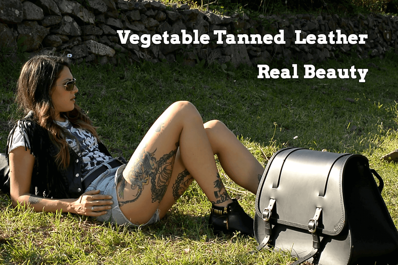 Leather Saddlebags Vegetable Tanning