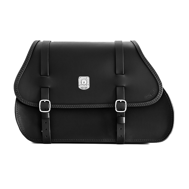 Apache leather saddle bag for Indian Chief Dark Horse - Ends Cuoio ctn lock