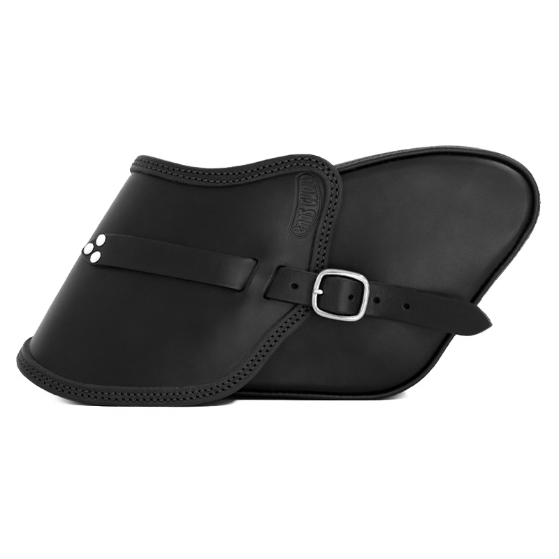 Motorcycle leather saddlebag for harley davidson sportster - ends cuoio swing ctn