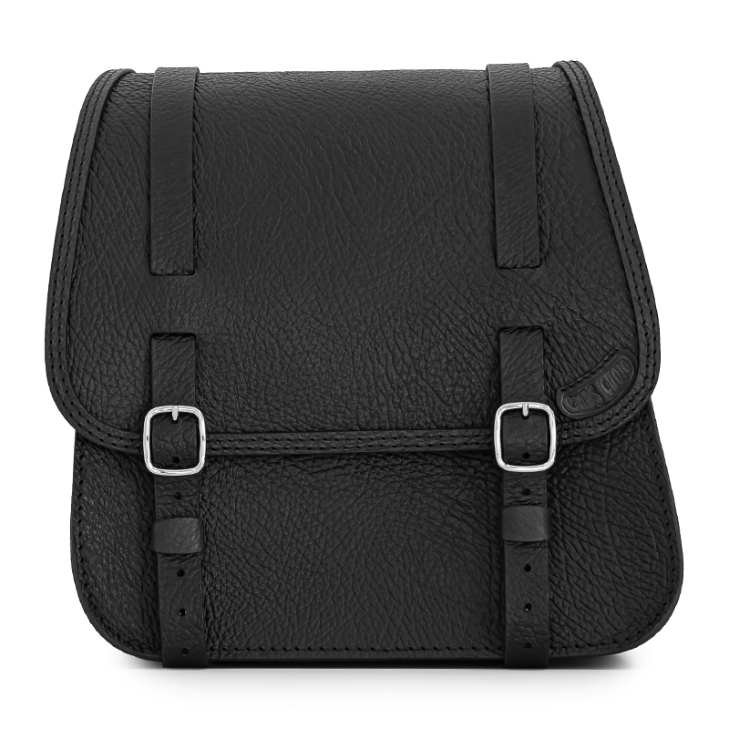 motorcycle leather saddlebag for harley davidson softail - ends cuoio glam anti