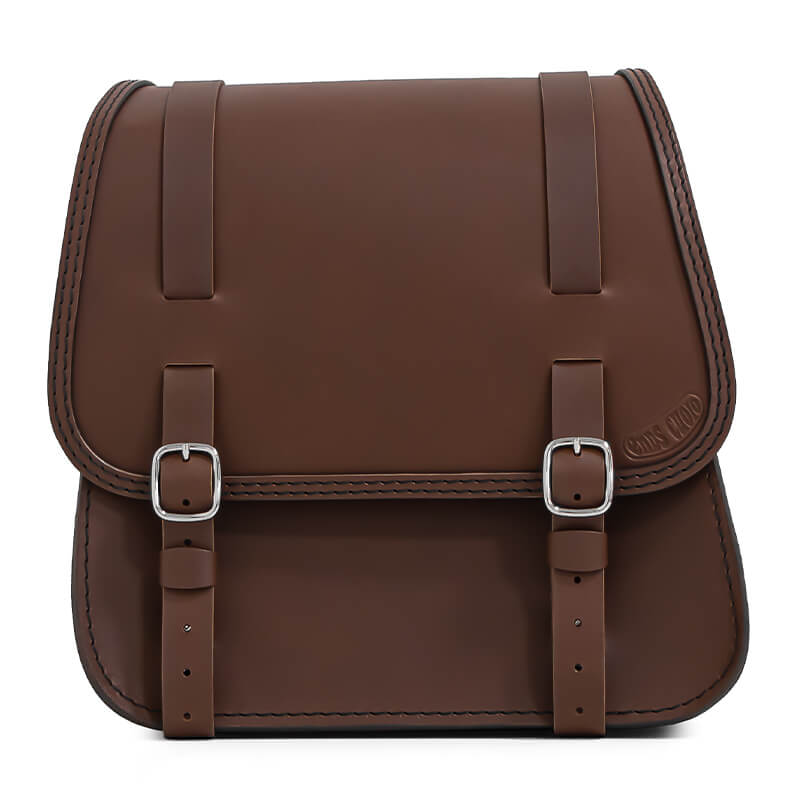 motorcycle leather saddlebag for harley davidson softail - ends cuoio glam tm ctn