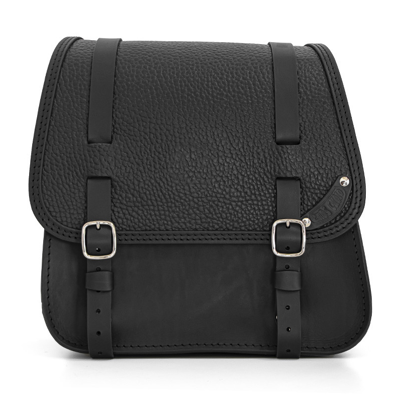 motorycle leather saddlebag for harley davidson softail - ends cuoio glam m
