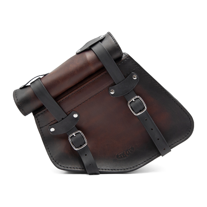 motorcycle milled leather saddlebag for indian chief bobber - roll samisch ends cuoio ttdg motorcycle milled leather saddlebag for indian chief bobber - roll samisch ends cuoio ttdg