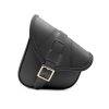 Bob Special leather saddlebag for Harley Softail Blackline - front Bob Special leather saddlebag for Harley Softail Blackline - front