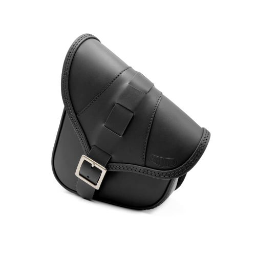 Bob Special leather saddle bag for Harley Softail Blackline
