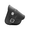 Bob Special leather saddlebag with lock for Harley Softail Blackline - front Bob Special leather saddlebag with lock for Harley Softail Blackline - front