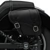Tomahawk Piggyback leather left side saddlebag for Indian Scout 2015-2024