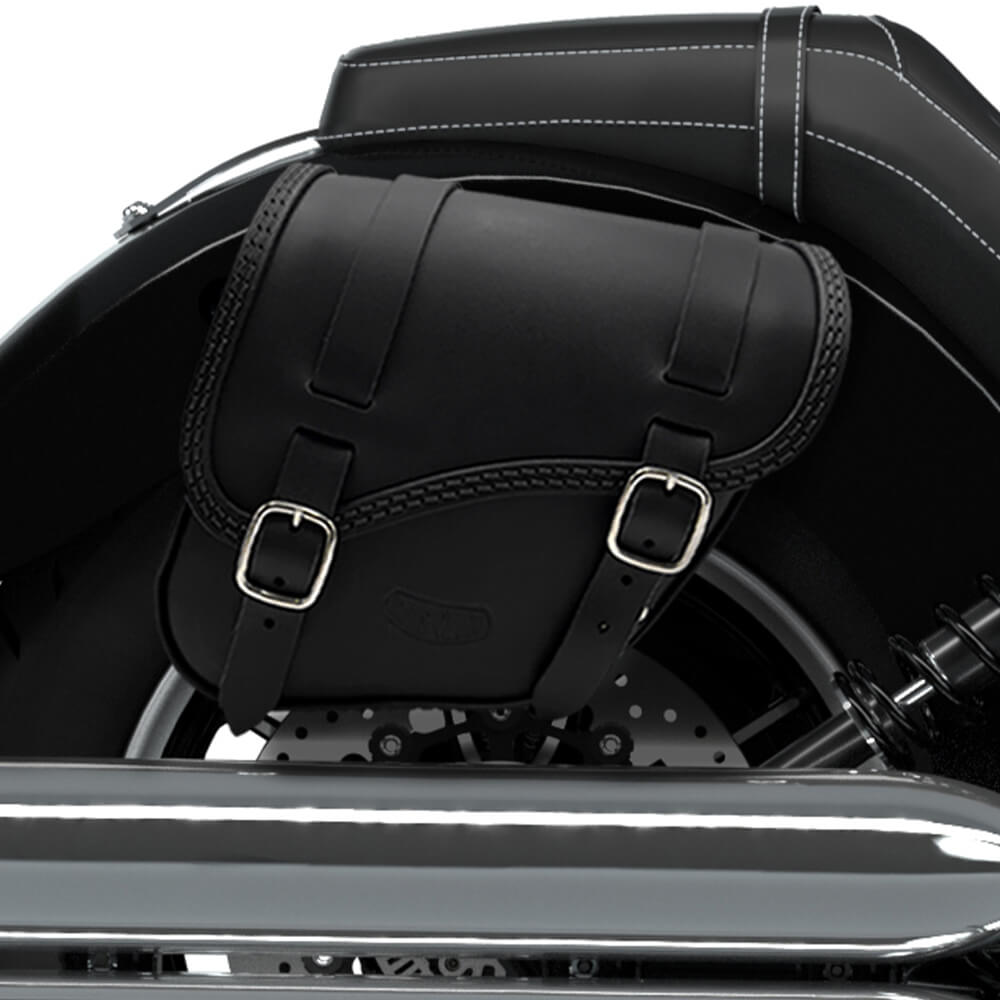 Tomahawk Piggyback leather right side saddlebag for indian scout 2015-2024 Tomahawk Piggyback leather right side saddlebag for indian scout 2015-2024