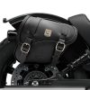 Tomahawk Piggyback leather right side saddlebag with lock for scout bobber 2025