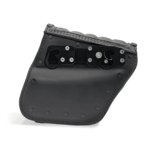 Motorcycle leather side bag for Indian Scout Bobber - Ends Cuoio Tomahawk Piggyback Diamante ctn 1